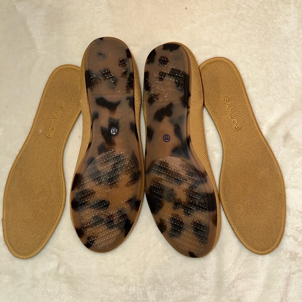 Rothy’s Tan Round Toe Flats Women’s 9.5 - Picture 5 of 6